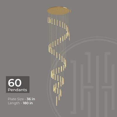 Helix Luxe Duplex Chandelier