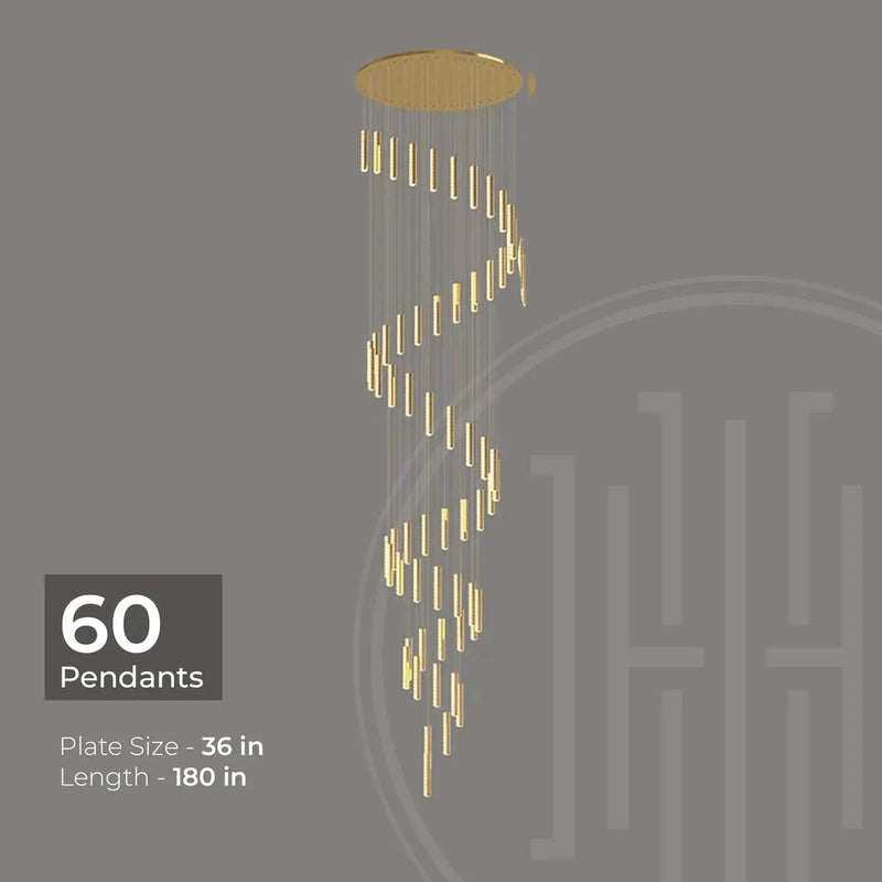 Helix Luxe Duplex Chandelier