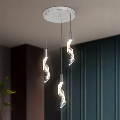 Twilight Spiral Temple Light - Hanging Light for Pooja Room