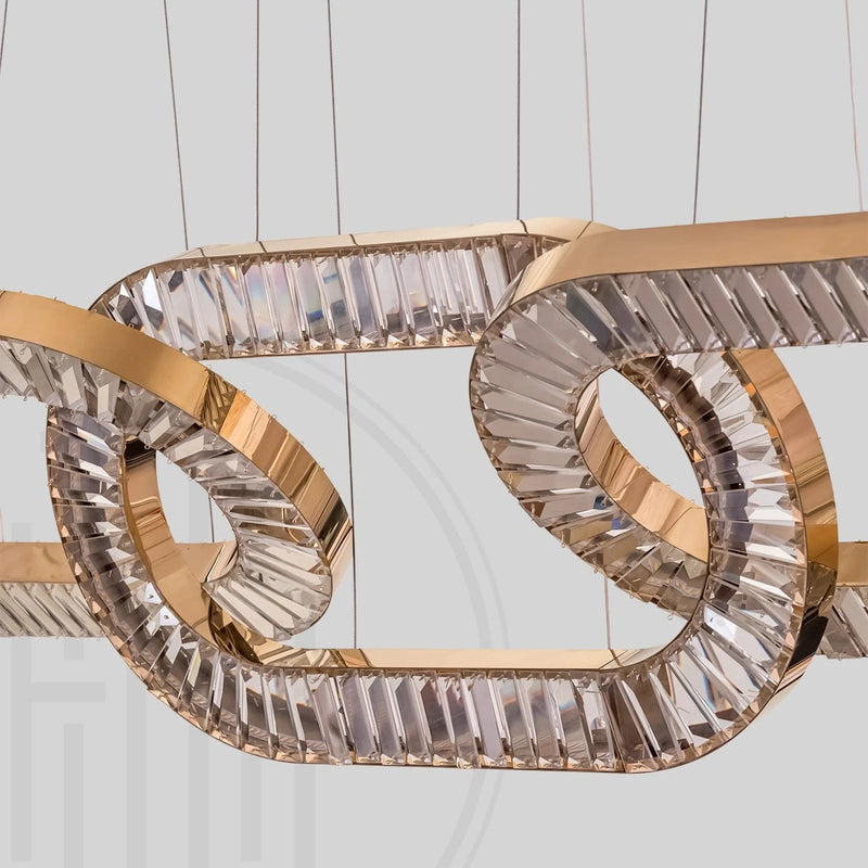 Infinity Crystal Loop Chandelier