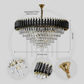 Black Mamba Round Chandelier - Alexa Enabled