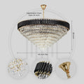 Black Mamba Round Chandelier - Alexa Enabled