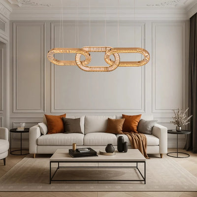 Infinity Crystal Loop Chandelier
