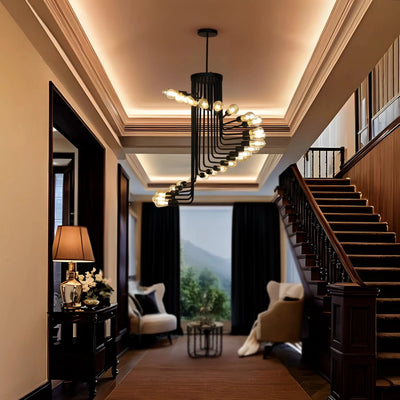 Eclipse Spiral Chandelier