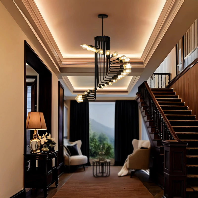 Eclipse Spiral Chandelier