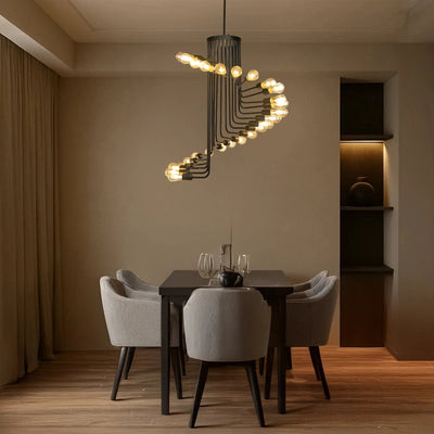 Eclipse Spiral Chandelier