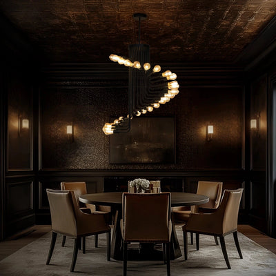 Eclipse Spiral Chandelier