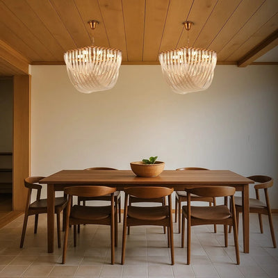 Velora Glass Wave Chandelier
