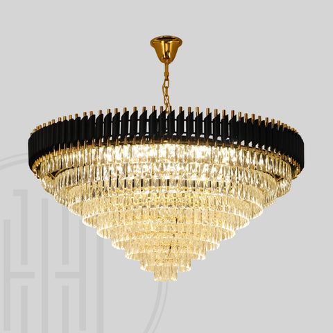 Black Mamba Round Chandelier - Alexa Enabled