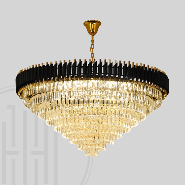 Black Mamba Round Chandelier - Alexa Enabled