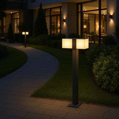 350° Dual Head Bollard Light