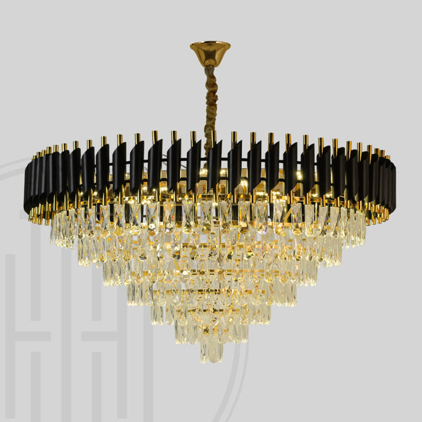 Black Mamba Round Chandelier - Alexa Enabled