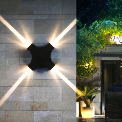4 Way Outdoor Wall Facade Light