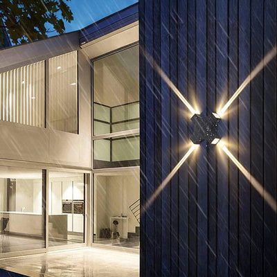 4 Way Outdoor Wall Facade Light