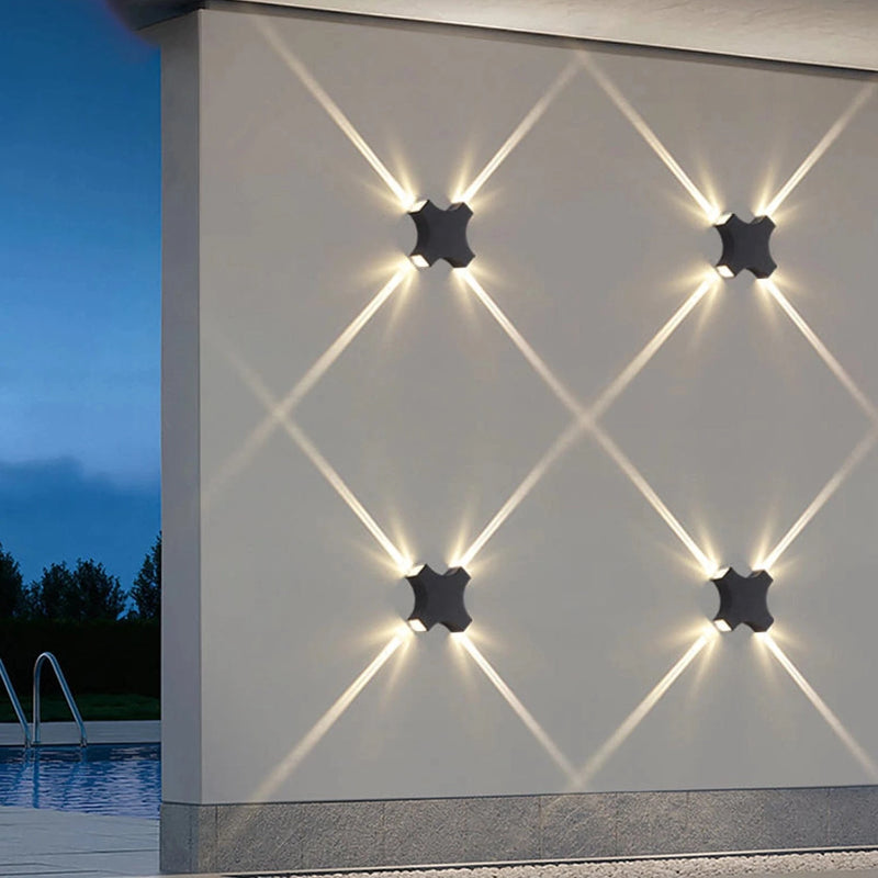 4 Way Outdoor Wall Facade Light