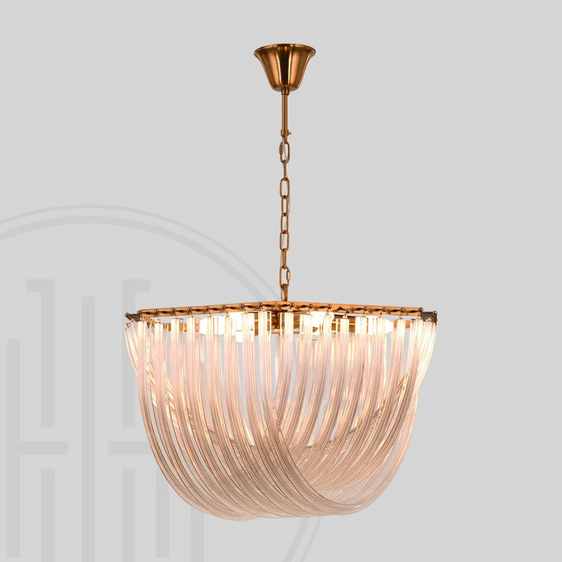 Velora Glass Wave Chandelier