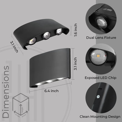 VL-2317/6W Up Down Facade Wall Light