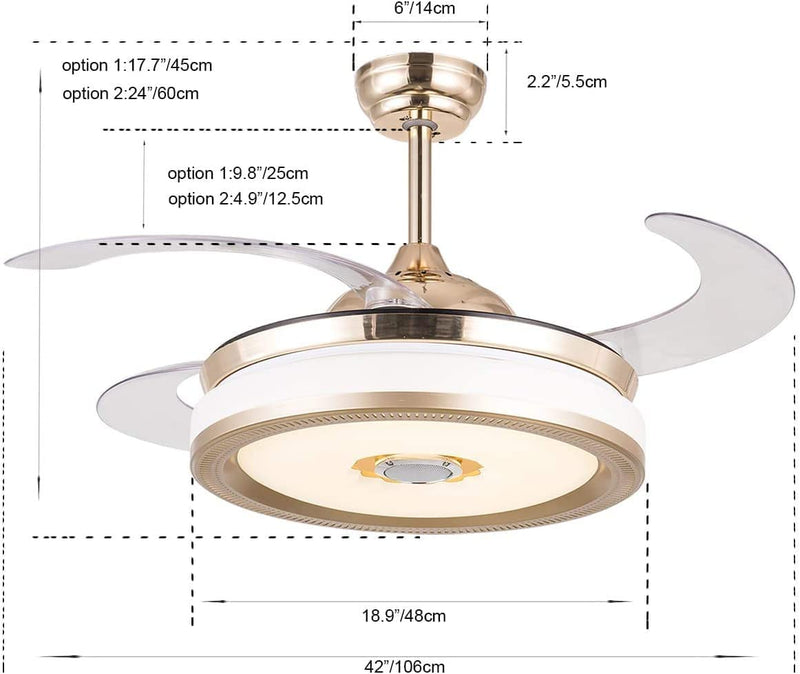 Breeze Lume Ceiling Fan with Remote Control