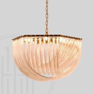 Velora Glass Wave Chandelier