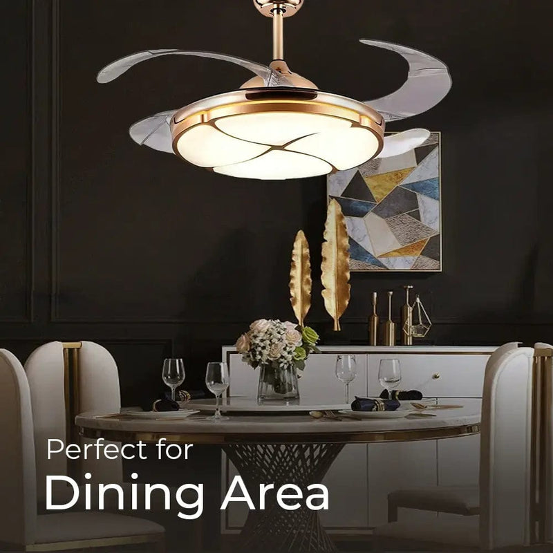 Invisible Chandelier Ceiling Fan with Remote Control