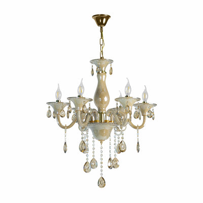 Amber Crystal Chandelier