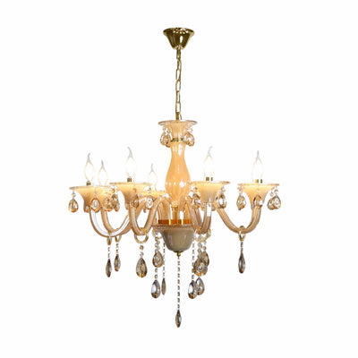 Amber Crystal Chandelier