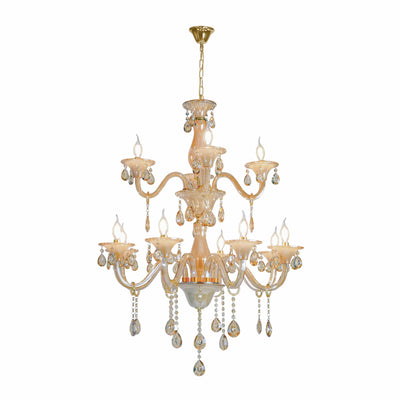 Amber Crystal Chandelier