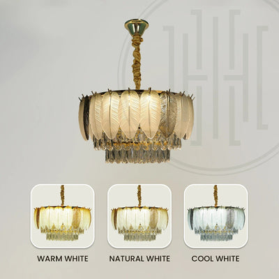 Strelitzia Gold Chandelier