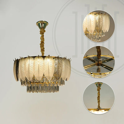 Strelitzia Gold Chandelier