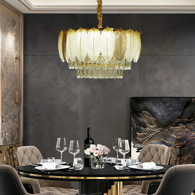 Strelitzia Gold Chandelier