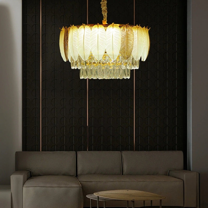 Strelitzia Gold Chandelier