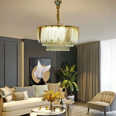 Strelitzia Gold Chandelier