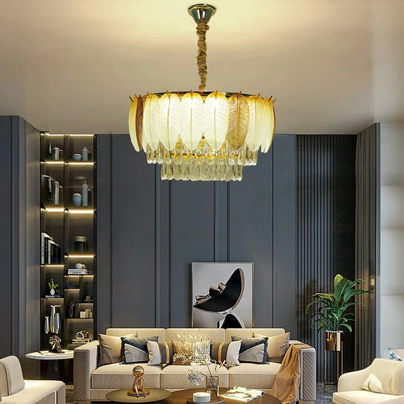 Strelitzia Gold Chandelier