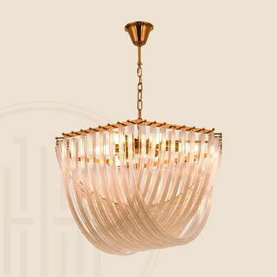 Velora Glass Wave Chandelier
