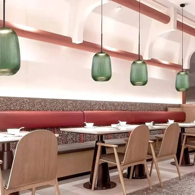 Olive Ripple Pendant Light