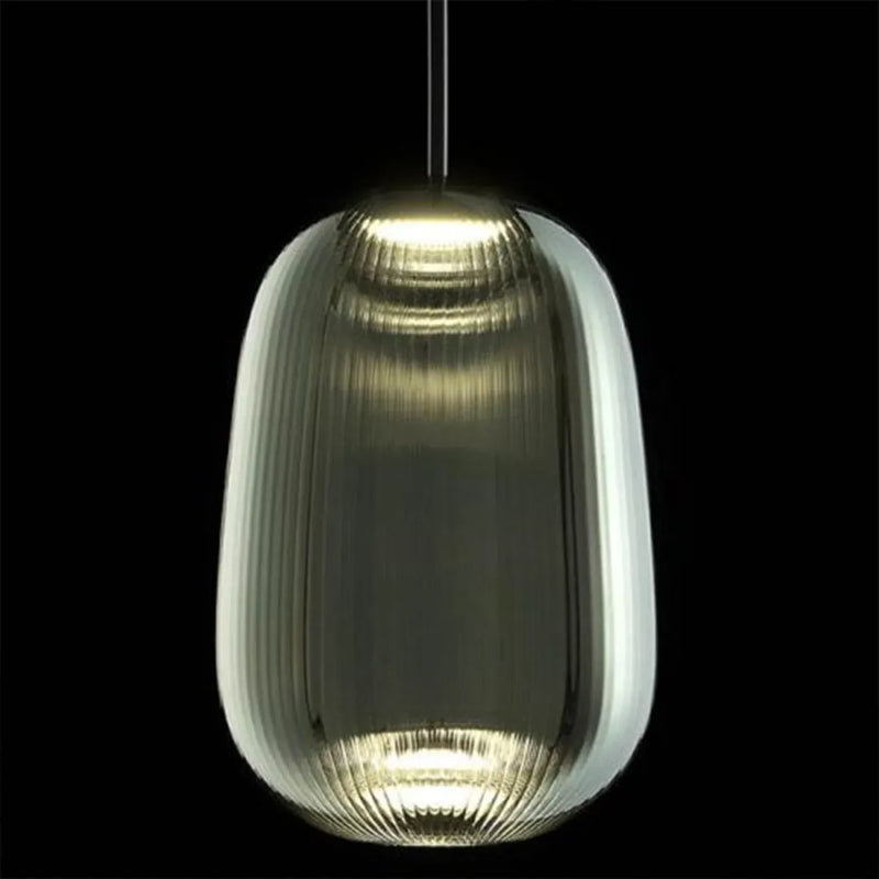 Olive Ripple Pendant Light