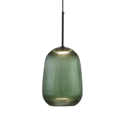 Olive Ripple Pendant Light