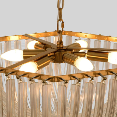 Velora Glass Wave Chandelier