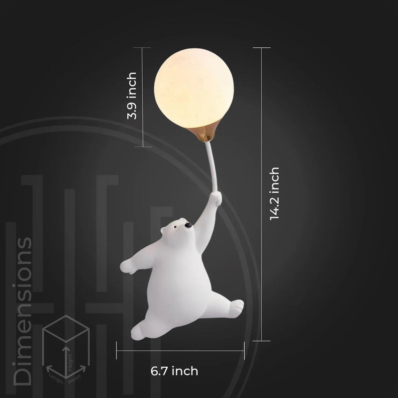 Flarehug Bear Wall Light