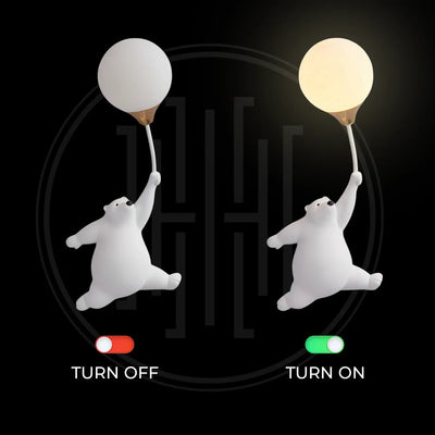 Flarehug Bear Wall Light