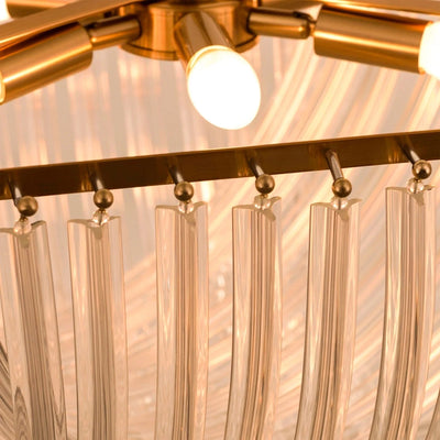 Velora Glass Wave Chandelier