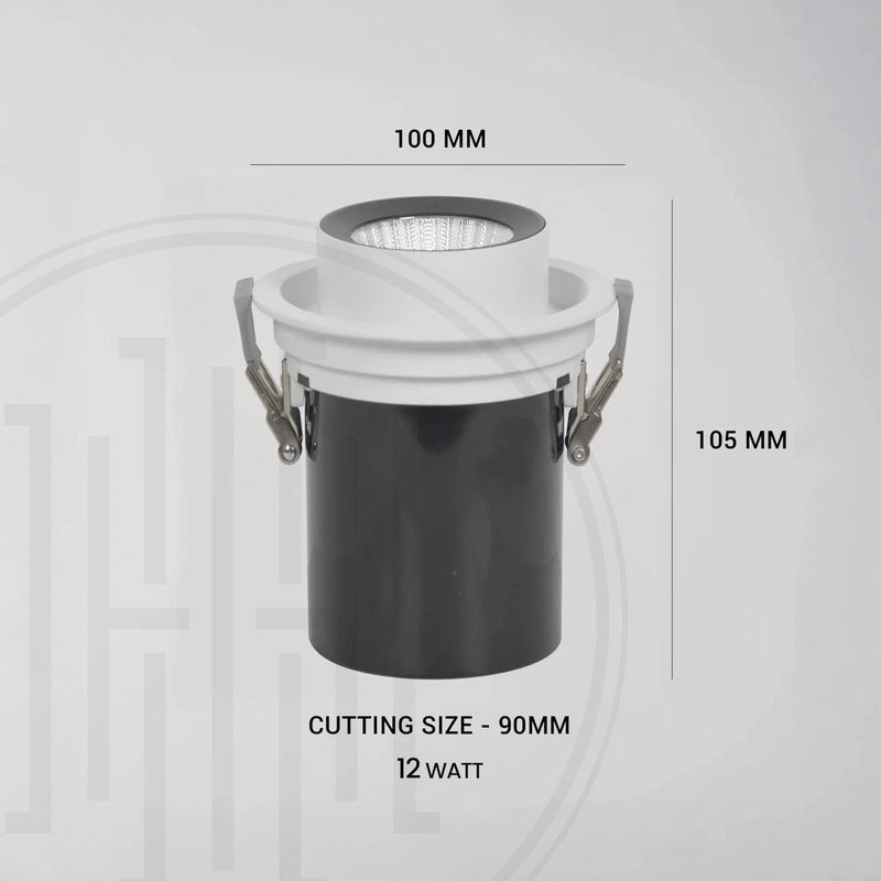 Adjustable Full Recessed COB Spotlight