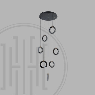 Aerial Rings Hanging Pendant Light