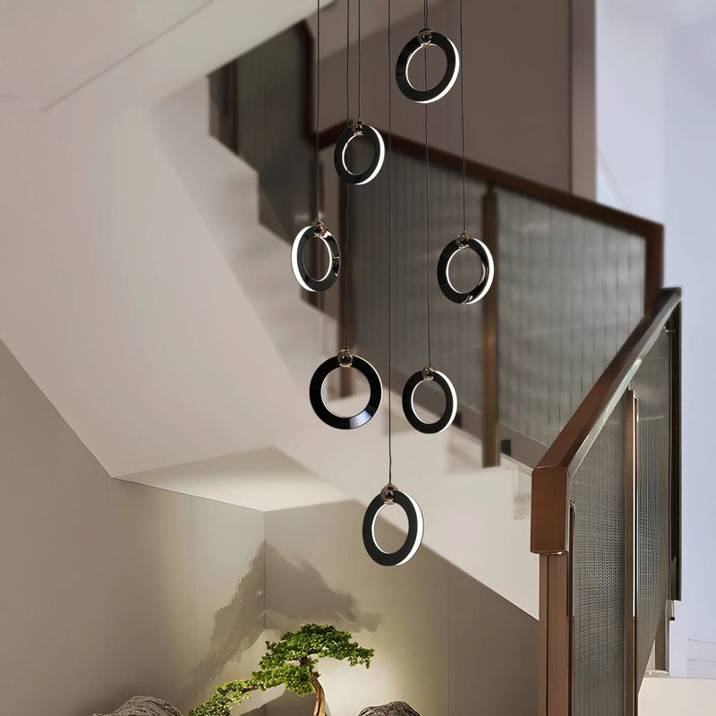 Aerial Rings Hanging Pendant Light