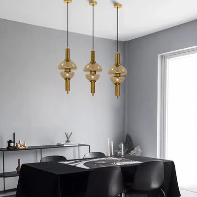 Twin Dome Pendant Light