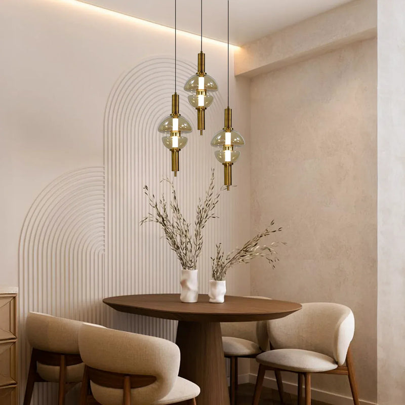 Twin Dome Pendant Light