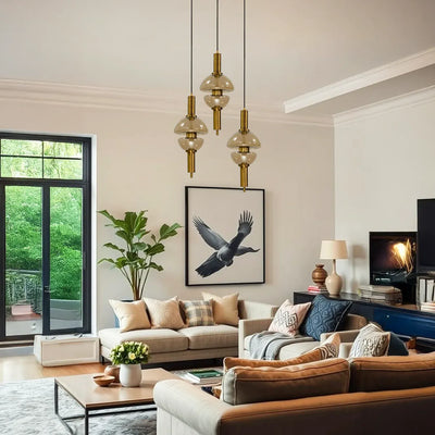 Twin Dome Pendant Light