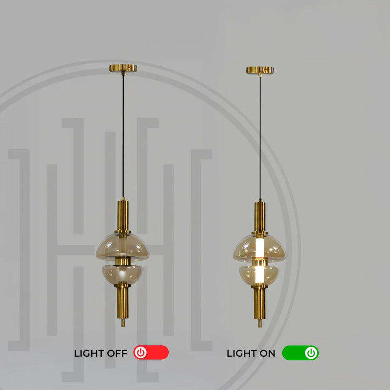 Twin Dome Pendant Light