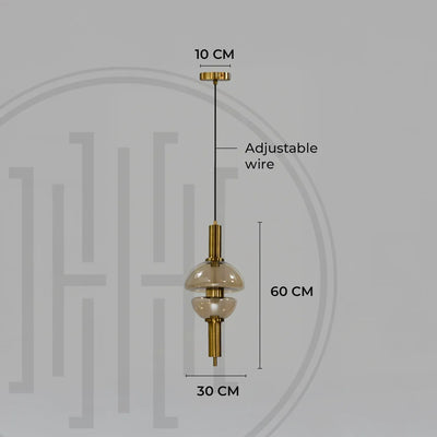 Twin Dome Pendant Light