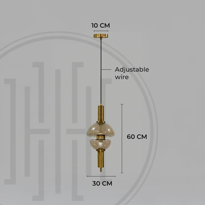 Twin Dome Pendant Light